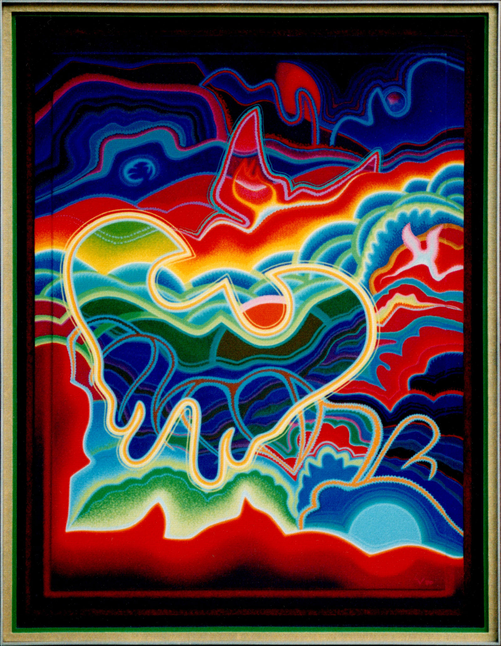 Angels Peak, Acrylic, 1990, 35.5x27.5