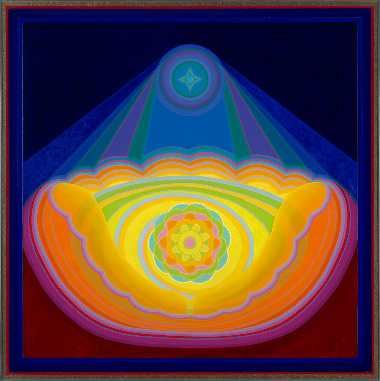 Every Flower Has its Star (Kindred Spirit from Afar), 2015-16, Oil, 40½x40½